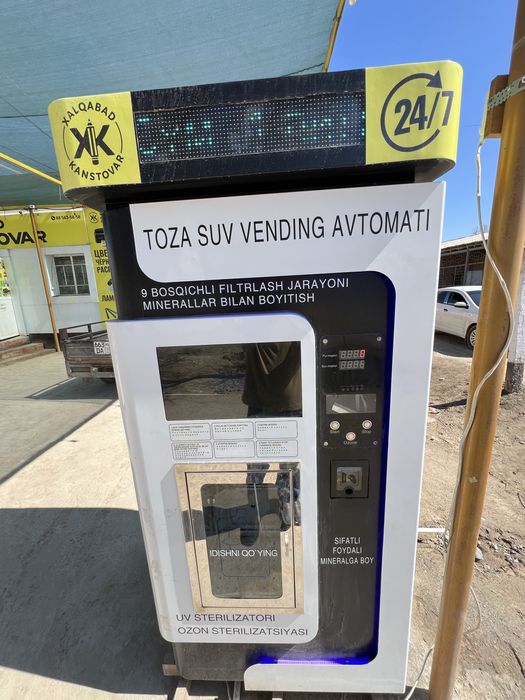 Tozalangan suv vending avtomati TAYYOR BIZNES SOTILADI NARXINI KELISH