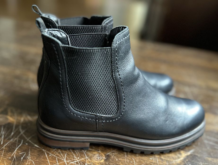 Chelsea boots din piele