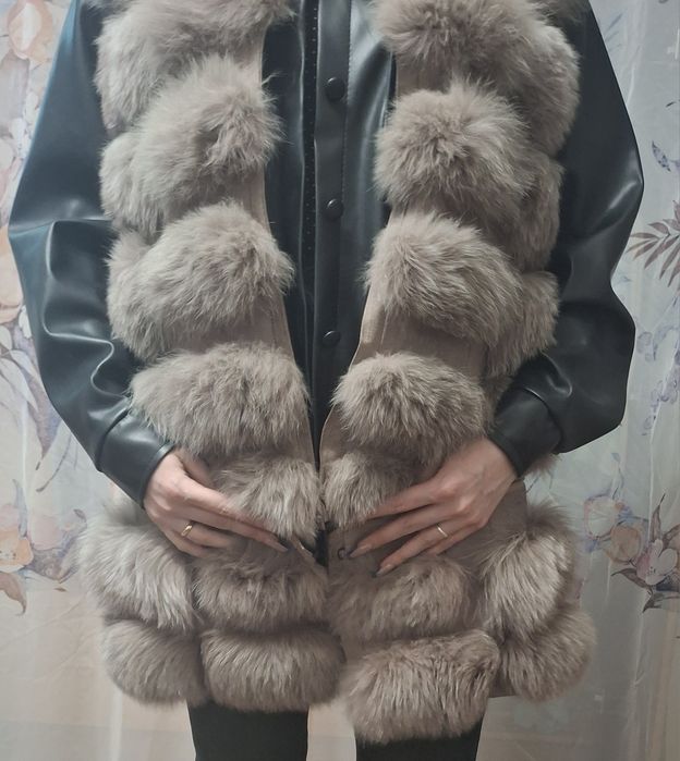 Жилетка женская с меха кролика