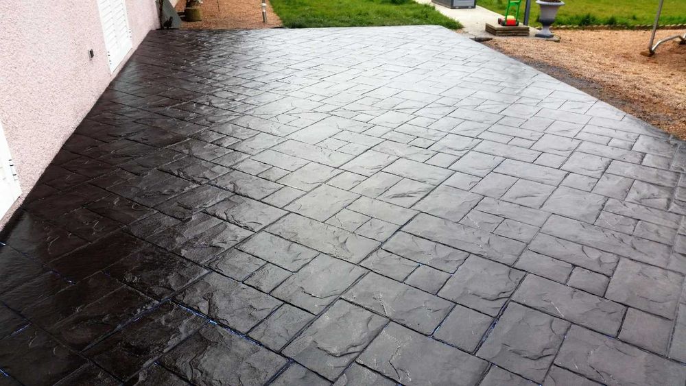 Beton Amprentat , Beton Amprentat în vertical, Beton Elicopterizat