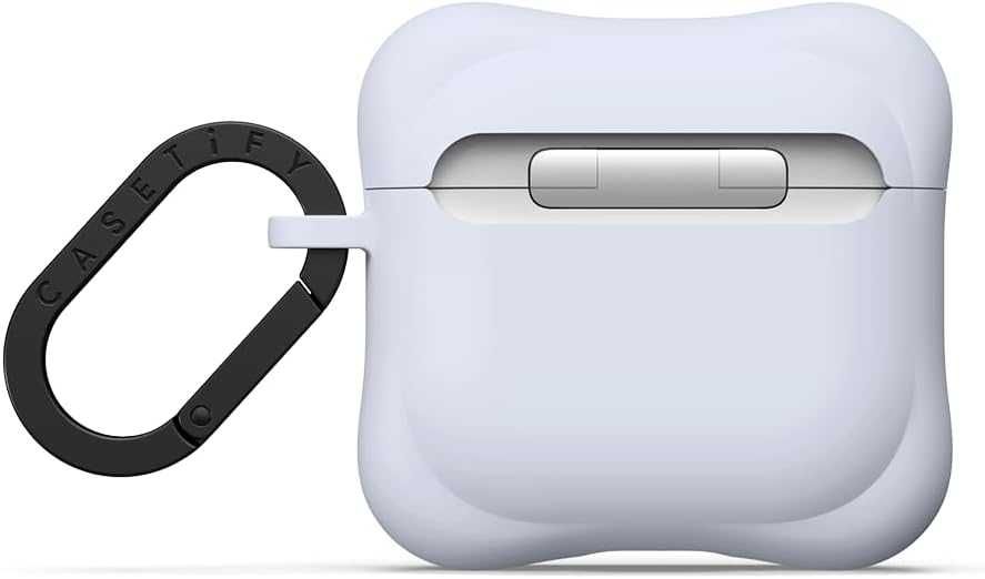 Кейс CASETiFY Ripple Airpods (1/2 поколение) с пръстен-цвят Periwinkle