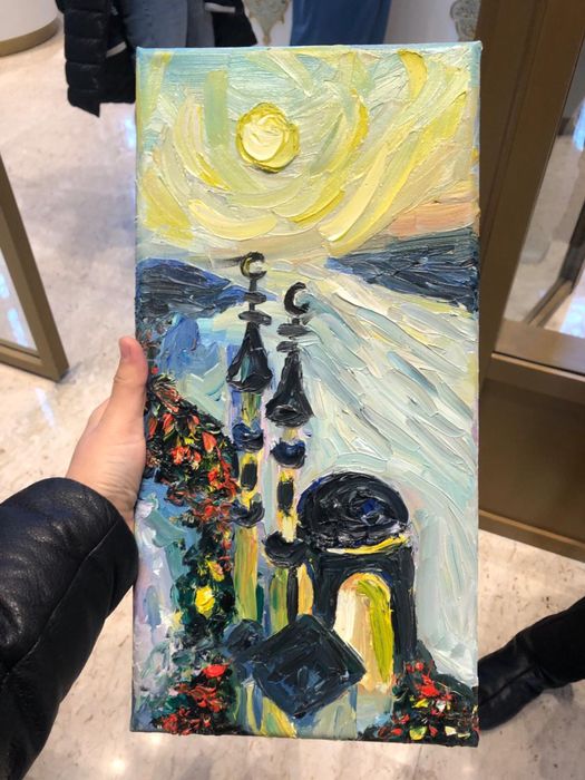 Картина с мечетью