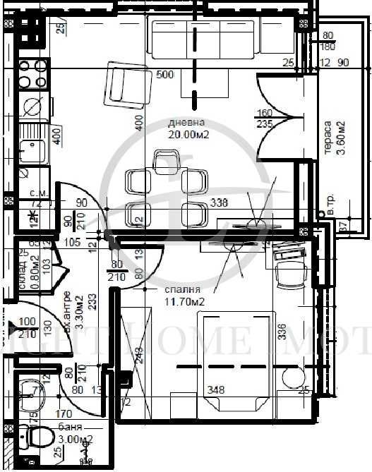 Реф. 3937 Двустаен Апартамент / Прослав
