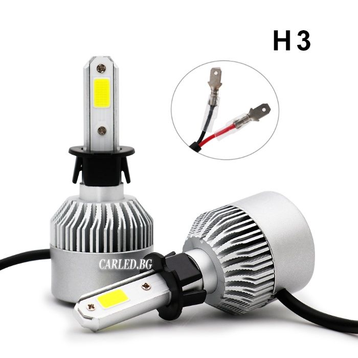 Led Крушки H7 H1 H4 H11 H16 H3 H8 H9 HB3 HB4 Лед 72W