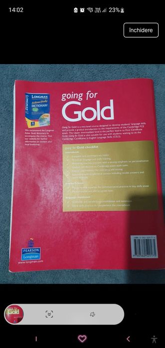 Manual engleza going for Gold