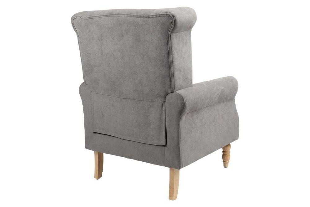 Удобно кресло Puzzle-home Piore, 3 цвята, Дървени крака, 77x80x106cm