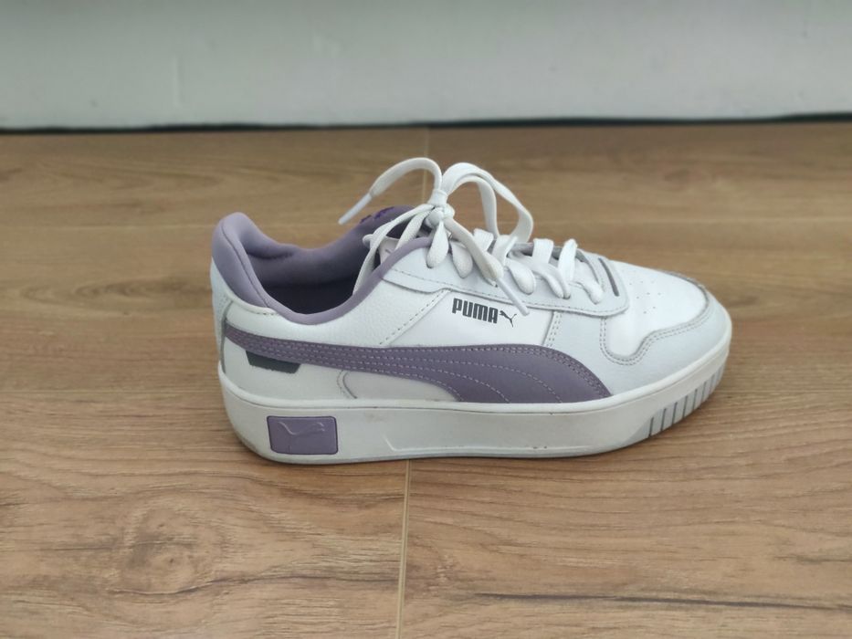Adidași Puma Albi/Mov - Stare Excelentă