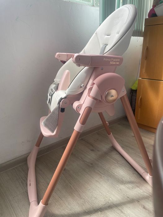 Бебешко Столче за хранене 2в1 Peg Perego Prima Pappa Zero , 0-15 кг, розово