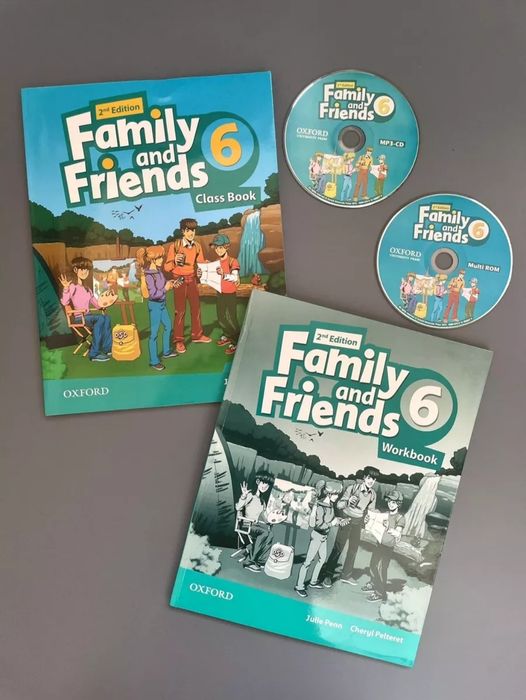 Доставка. Family and Friends 0-6 level class book + workbook + диск