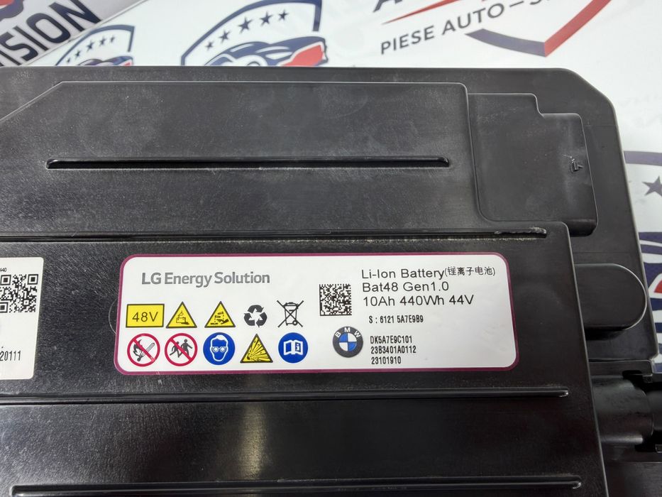 Baterie 48V Mild Hybrid BMW Originală LG Energy Solution – 10Ah 440Wh 44V (Bat48 Gen1.0) – 23.360 km – Stare excelentă