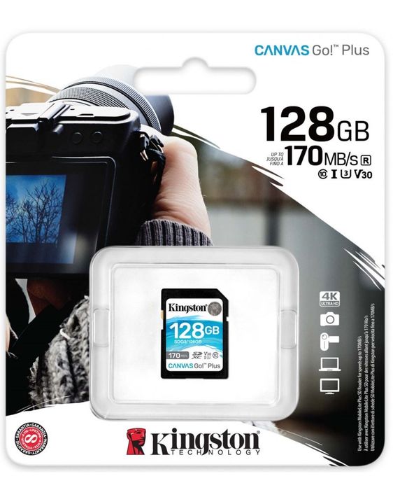 SD карта памет Kingston Canvas Go! Plus 128 GB