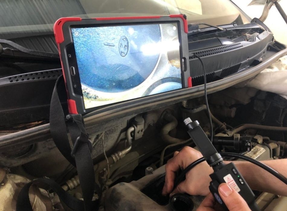 Диагностика, Эндоскопия двигателя