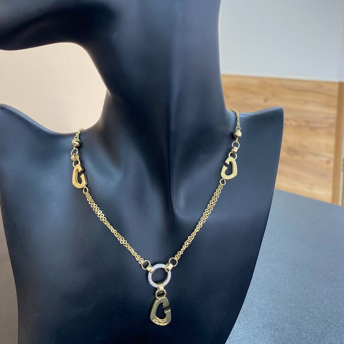 колье/585пробы/вставка фианит