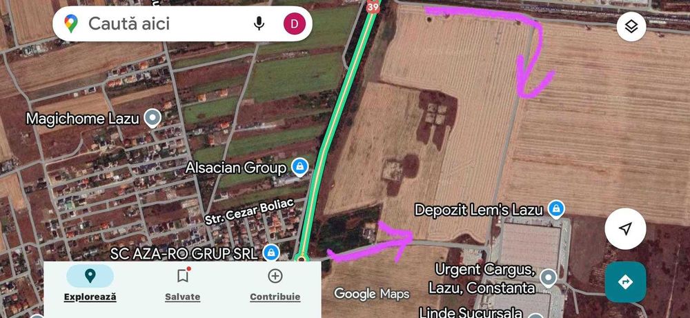 Teren intravilan 4000 MP Lazu , Constanta