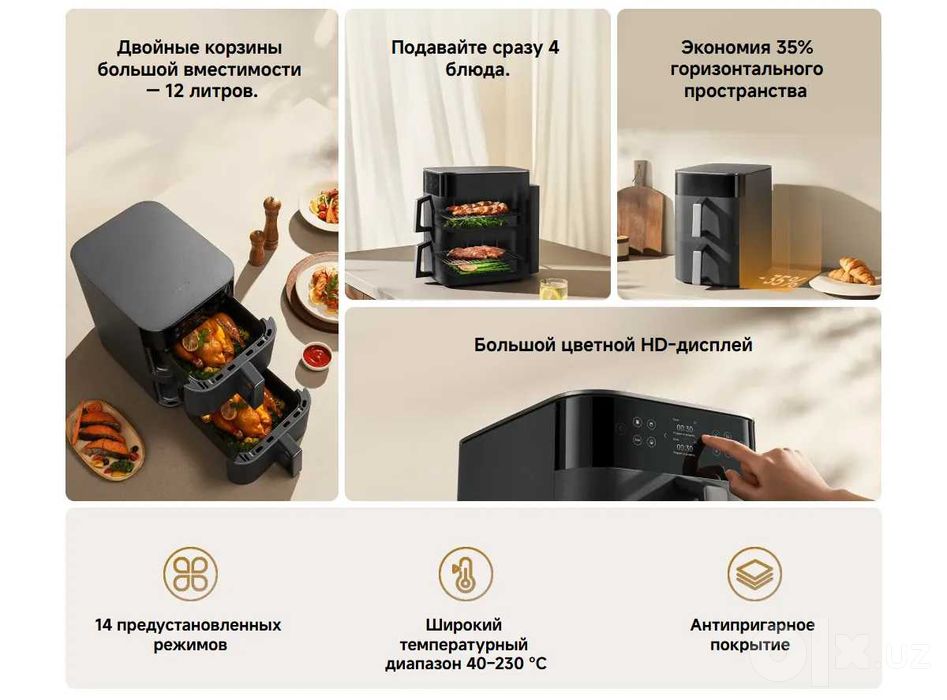 Аэрогрили Xiaomi от 5 до 12 литер глобальная версия С гарантиями