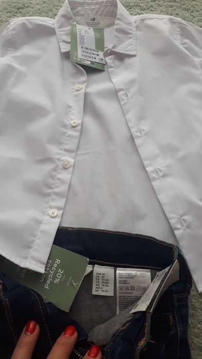Set H&M, pantaloni si camasa