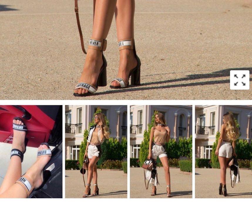 Alessa сандали на ток, токчета 36/37