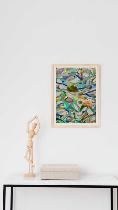 Ръчно рисувана картина "Подводен ритъм"