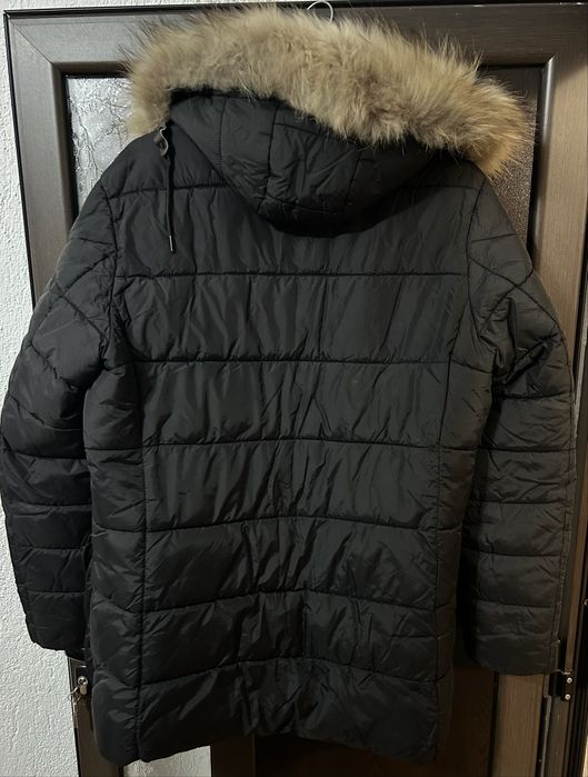 Топла грейка с пухена качулка 2XL - перфектно състояние