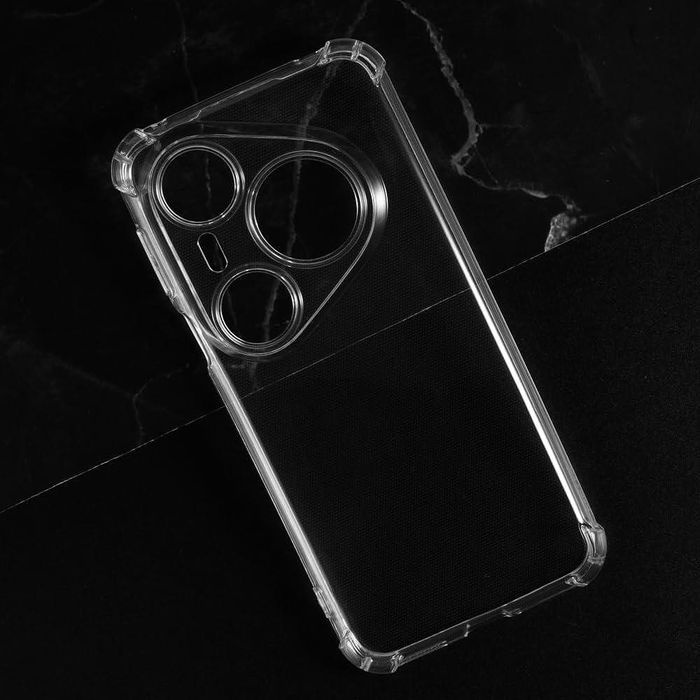 Прозрачен силиконов удароустойчив кейс за huawei pura 80 pro