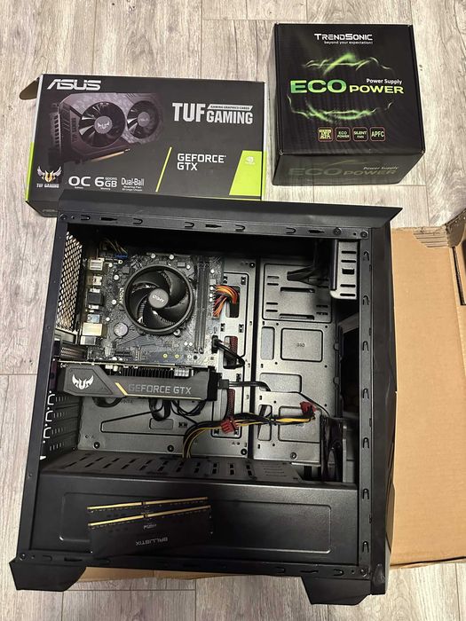 Бюджетен Геймърски компютър / Tyzen 5 500X / GTX 1660 6GB OC / 16GB RAM (БЕЗ ХАРД ДИСК)