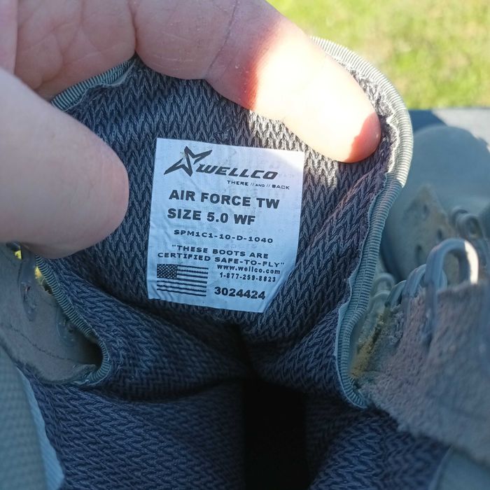 Bocanci militari de aviatie, Wellco 5WF, talpic 24 cm Gore-Tex, Vibram