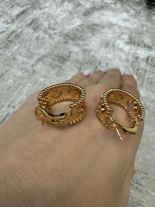 Серьги Van Cleef & Arpels с упаковкой