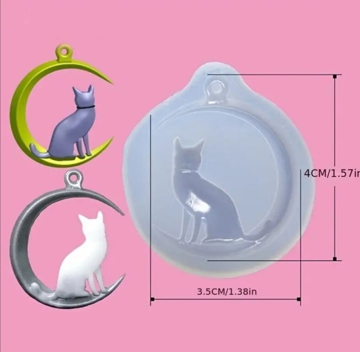 Matrite silicon pentru medalioane, brelocuri, semne de carte - rasina