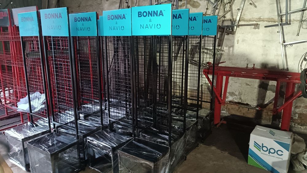 Стеллаж витрина полка рекламная складная