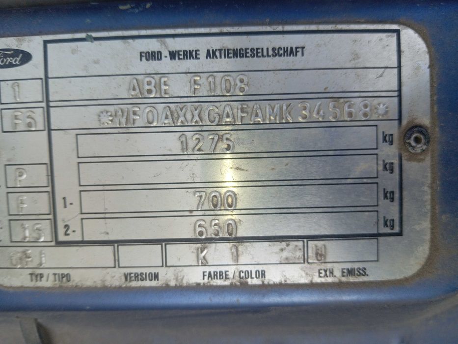 Фиеста fiesta mk3 мк 3   1.4 на части   1989-1995