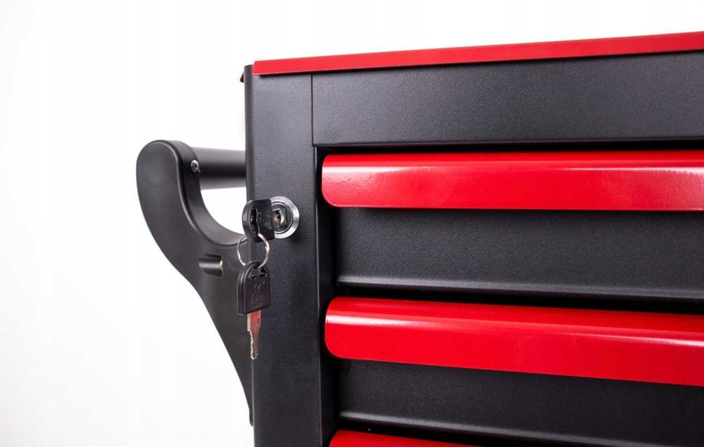 Празен шкаф за инструменти със 7 чекмеджета StahlMayer Red Line