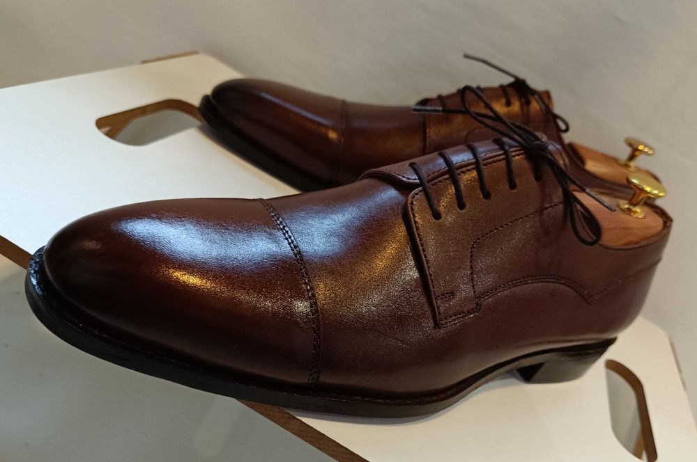 Pantofi derby 43 44 de lux lucrati manual La Maison Du Chausseur NOI