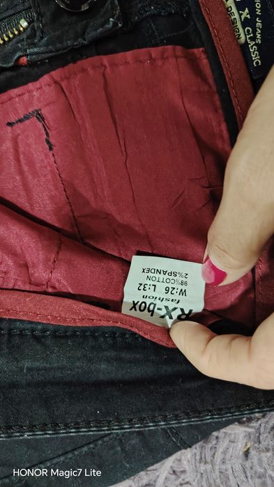 Pantaloni negri bărbați & adolescenți mărimea 26