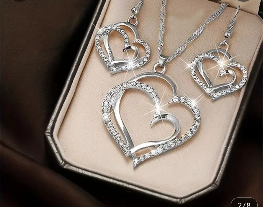 Колиета подаръчни комплекти- различни модели със сребърно покритие