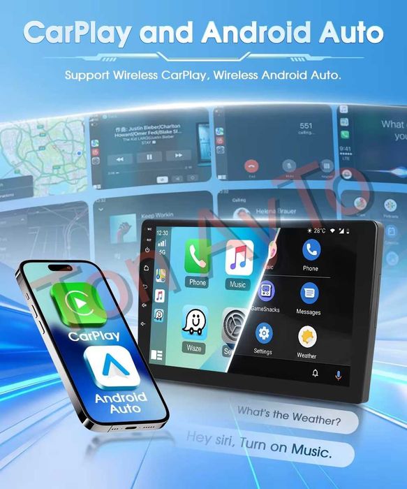 Мултимедия Субару Legacy 3 / Outback 4 9" 2003 - 2009 Андроид Карплей Android Carplay подарък камера