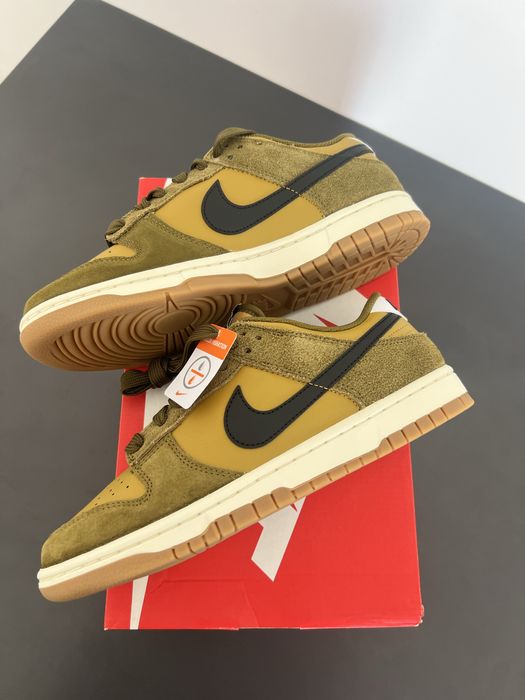 Nike Dunk Low Retro SE Ochre / Black Olive Flak Mărimea 41 (Noi, Factură)