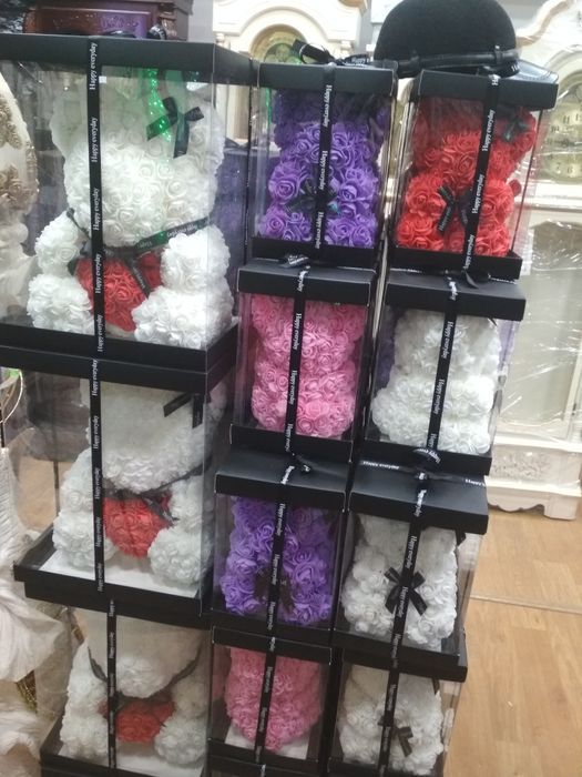 Мишка из роз оргинал