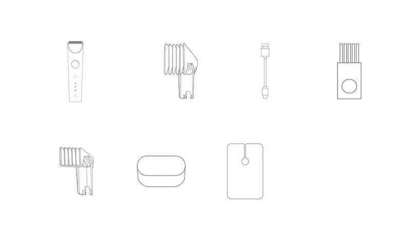 Машинка для стрижки волос бороды и усов триммер Mijia