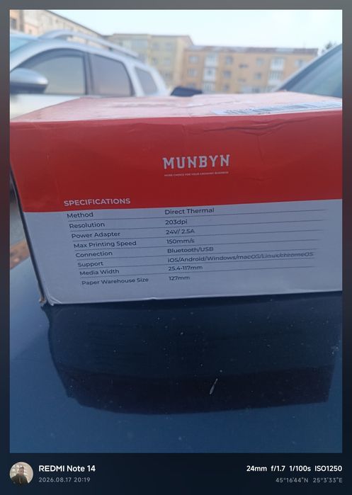 Vând imprimantă termică de etichete MUNBYN – Bluetooth