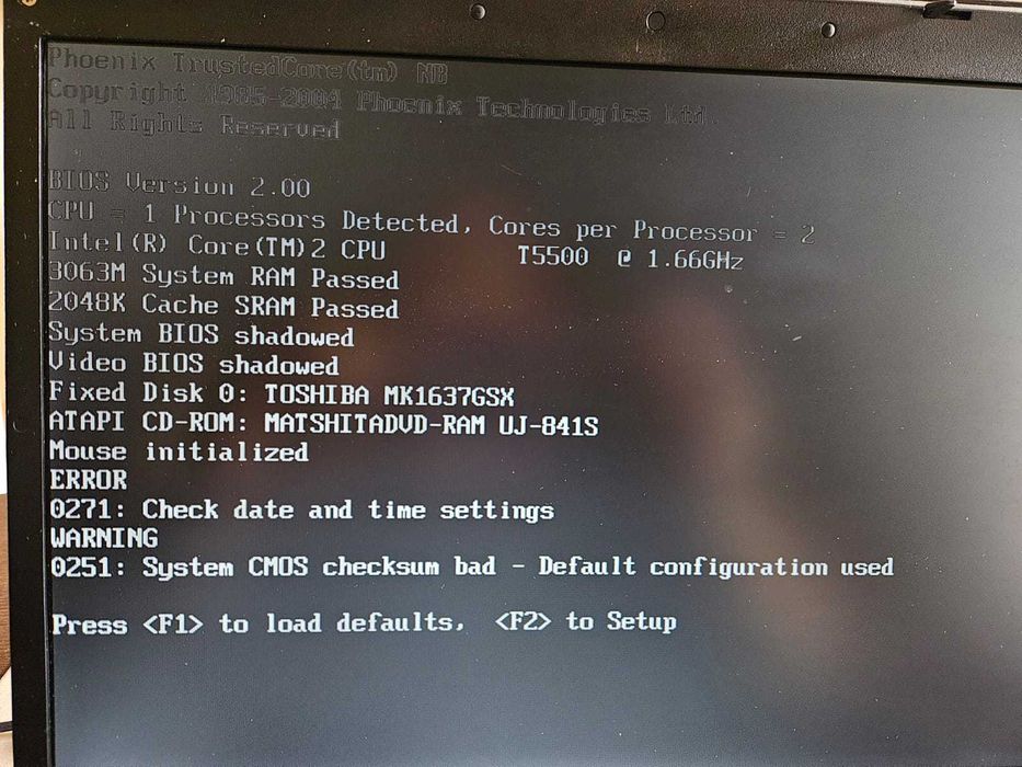 Laptop TOSHIBA functional