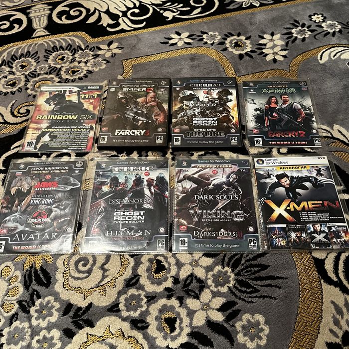 8 игр для ПК на DVD