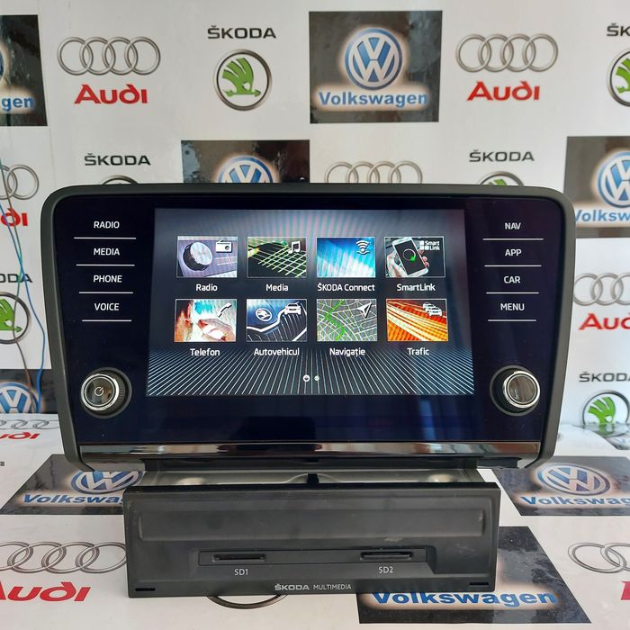 Navigatie Originala MIB 2 DISCOVER media SKODA OCTAVIA 3