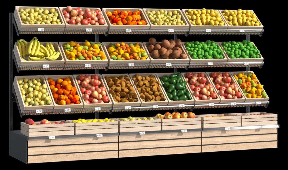 DEPOZIT CRAIOVA Rafturi magazin , Rafturi paine , fructe si legume , panificatie SHOWROOM