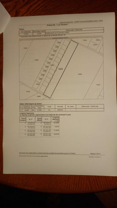 Proprietar, vand loturi teren: 5026mp si 6888mp latime 26 si 34m, Vidra jud. Ilfov