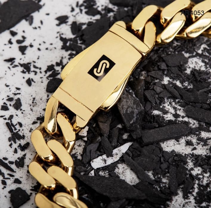 Set Cuban Monaco Classy  Placat. cu Aur 18k