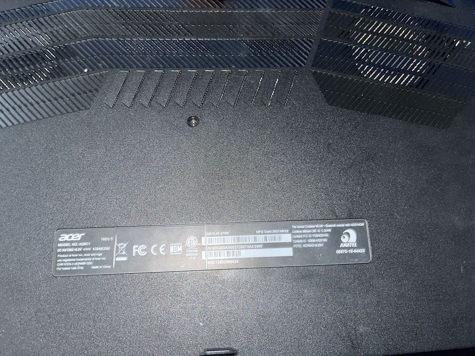 Acer nitro 5 нерабочий сгорела материснская плата