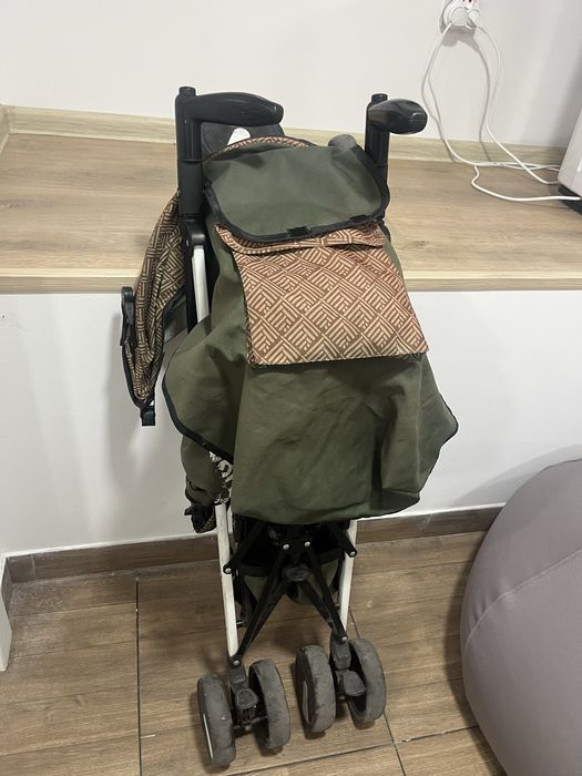 Лятна бебешка количка Lorelli зелена