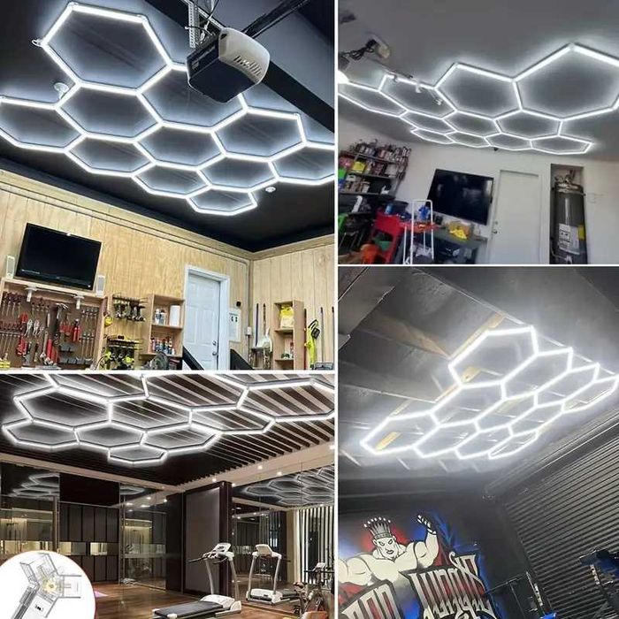 Осветление за гараж голяма LED Лед лампа за магазин фризьорски салон