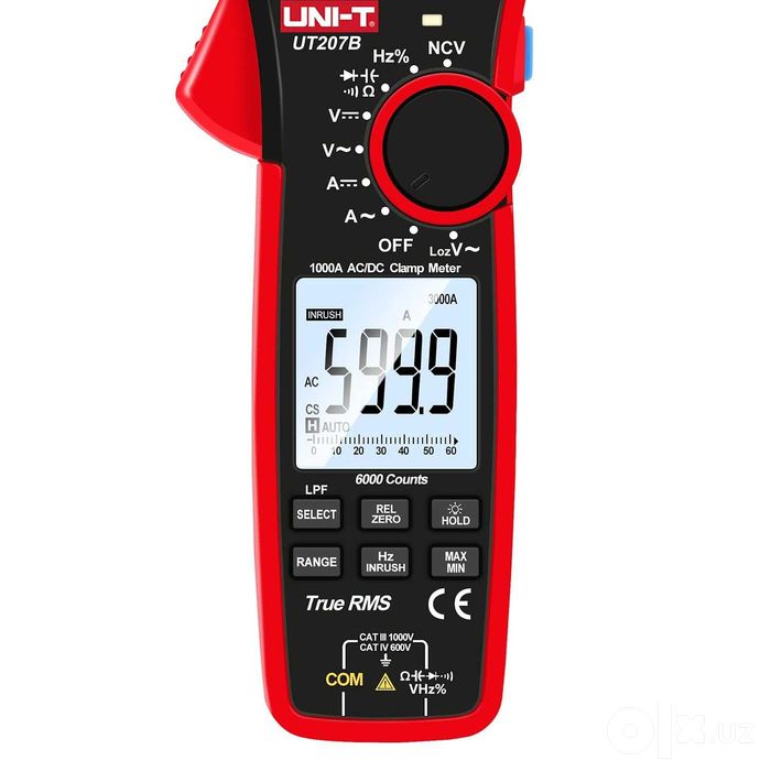 Tok O‘lchagich UNI-T UT207B 1000A True RMS Токоизмерительные клещи