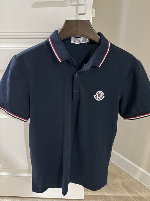 Футболка Moncler синяя